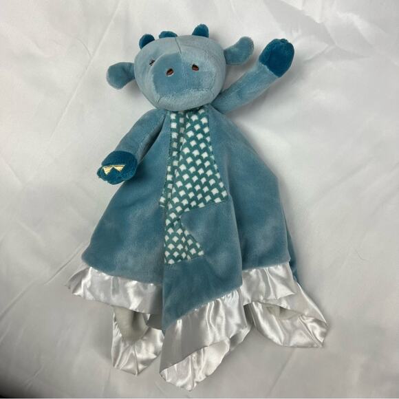Douglas Other - Douglas Baby Dragon Lovey Security Blanket Baby Plushie Fleece Blue Soft Lovie